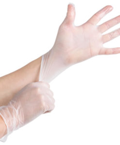 Powder free disposable vinyl gloves