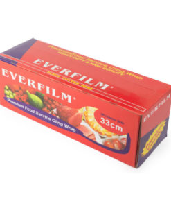 Cling wrap with slide cutter